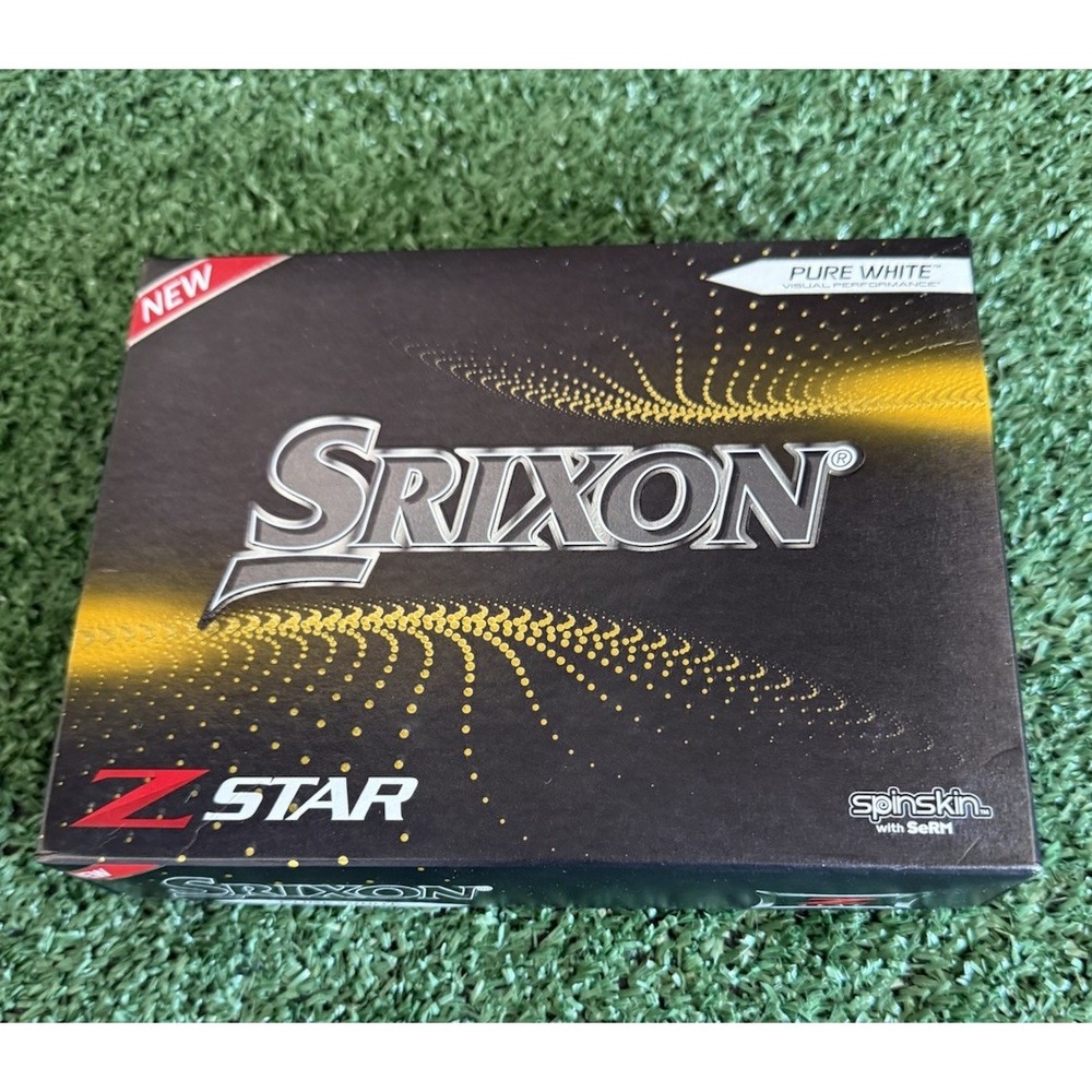 Srixon Z Star Golf Balls Pure White SpinSkin SeRM 12 Pack 2023 NEW
